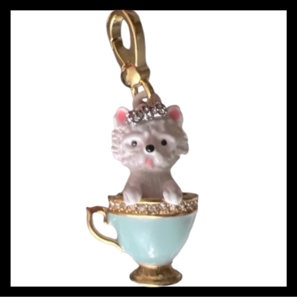 Juicy Couture Yorkie In Teacup Charm